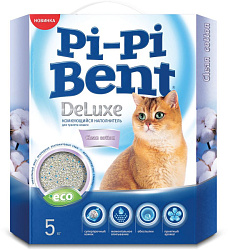 Pi-Pi Bent Deluxe Cotton комкующийся наполнитель 5кг