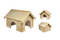 Дом для грызунов деревянный для морских свинок 25*30*25 (8503)