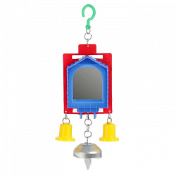 Зеркало для птиц с металлическим колокольчиком №2 1034948