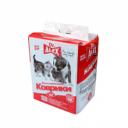 Пеленки впитывающие для животных Dr.ALEX 60*90 30шт/уп