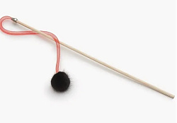 Дразнилка для кошек Верные Друзья "Удочка Норковый мячик на пружинке" 50 см