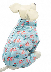 Комбинезон для собак Зима Веселые пташки с молниейна спине размер XS 20см