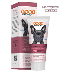 Зубная паста Goot Dog&Cat для кошек и собак со вкусом Печени 75 мл.