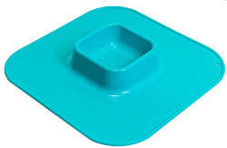 Миска-поднос пластиковая Дарэлл Фаэтон 750мл бирюзовая