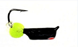 Мормышка Reflex D2,5 ст-к Черный, красн.глаз, +Шар лайм 4мм 0,6гр арт.25180 