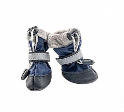 Ботинки Дарэлл для собак утепленные тёмно-синий №1XХS (пара) 99121