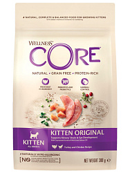 Wellness Core Kitten корм сухой для котят с индейкой 300гр