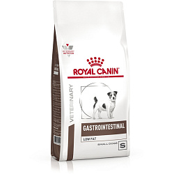 Royal Canin Veterinary Small Gastrointestinal Low Fat корм сухой для собак мелких пород при нарушениях пищеварения и экзокринной недостаточности поджелудочной железы 1кг