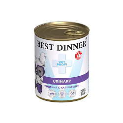 Best Dinner Vet Profi Urinary диетический влажный корм для собак индейка/картофель 340гр