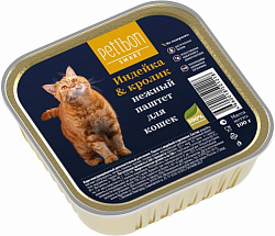 Petibon Smart консервы для кошек паштет с индейкой и кроликом 100гр