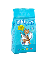 KikiKat супер-белый комкующийся наполнитель с ароматом Горная свежесть 5л