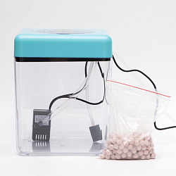 Аквариум-Куб в комплекте с биологическим фильтром,бесшумным компрессором и светильником LED