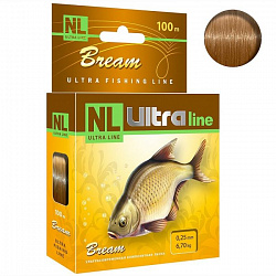 Леска AQUA NL ULTRA BREAM (Лещ) 0,25mm 100m