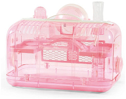 Клетка - космическая станция для хомяка 27*43,5*30 см (Розовая)  22725-03