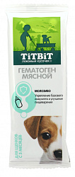 TiTBiT лакомство для щенков гематоген мясной 35гр