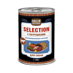 Solid Natura Selection влажный корм для собак с потрошками 970гр