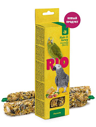 Лакомство для попугаев RIO палочки мед/орехи 2*90г