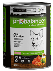 ProBalance Adult Sensitive для собак с чувствительным пищеварением с ягненком 850гр