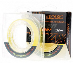 Шнур Akara Ultra Light Competition Yellow 150 0,10мм