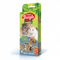 Лакомство для грызунов Happy Jungle Prestige Корзинки мед/орехи 3шт J502