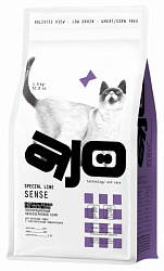 AJO Cat Sense корм сухой для кошек с чувствительным пищеварением с олениной 1,5кг