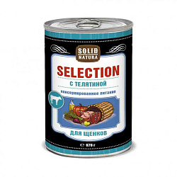 Solid Natura Selection влажный корм для щенков с телятиной 970гр