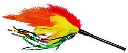 Дразнилка для кошек №1 яркие перья 38см ИУ20