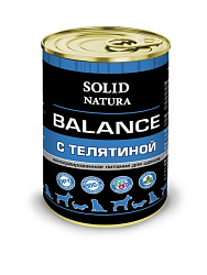 Solid Natura Balance консервы для щенков с телятиной 340гр
