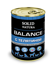 Solid Natura Balance влажный корм для щенков с телятиной 340гр