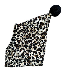 Капор для собак "Гепард с помпоном" L