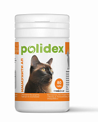 Polidex Immunity Up для кошек и котят Повышение противовирусной резистентности 80 таблеток