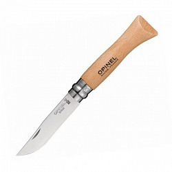 Нож Opinel №9 нерж.сталь, буковая рукоять