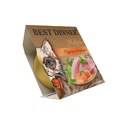 Best Dinner Holistic Sterilised влажный корм для кошек стерилизованных курица/горбуша 75г