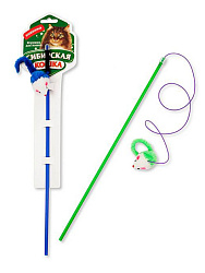 Дразнилка для кошек Мистер Алекс удочка мышь плюшевая