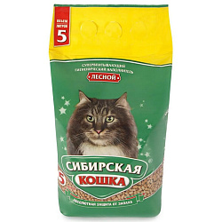 Сибирская Кошка Лесной Впитывающий наполнитель 5л