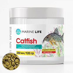 Корм для рыб Marine Life Catfish д/донных банка 250 мл/120 г