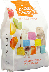Милый грызун фруктовое ассорти корм для крыс и мышей 200гр