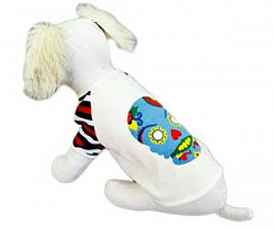 Футболка для собак PHILIPP бел, черн M