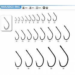 Крючок Caiman Maruseigo-Ring №14 183018