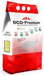 ECO-Premium Ромашка древесный комкующийся наполнитель 5л 1,9кг
