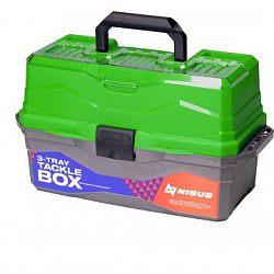 Ящик для снастей Tackle Box трехполочный зеленый (N-TB-3-G) NISUS