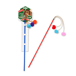 Дразнилка для кошек Мистер Алекс с 3-я шариками