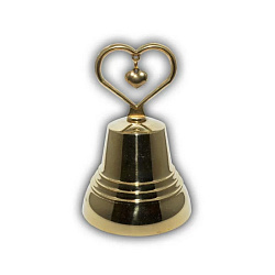 Колокольчик сувенирный с сердцем 91532