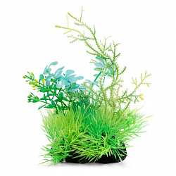 Растение аквариумное композиция светящяяся желто-бирюзовая 12см