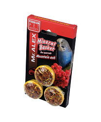 Лакомство для попугаев Mr. Alex минеральные корзинки Рябина 3шт