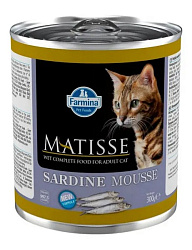 Farmina Matisse Sardine Mousse консервы для кошек взрослых мусс с сардиной 300гр