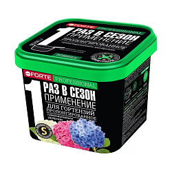 Bona Forte Удобрение сухое гранулированное пролонгированное Для гортензий с биодоступным кремнием ведро 1л 