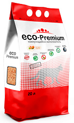 ECO-Premium Персик древесный комкующийся наполнитель 20л 7,6кг