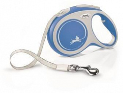 Поводок рулетка FLEXI NEW Comfort L до 60кг 5м голубая