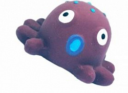 Игрушка для собак №1 Осьминог розовый с пищалкой, текстиль, 32см Ти074